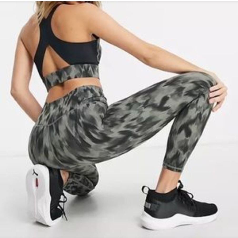 Varley Luna High Rise 25" Leggings Size S Gray Print